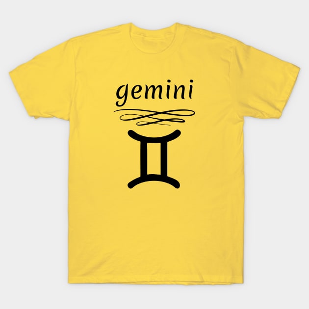 Gemini zodiac sign T-Shirt by Iskapa